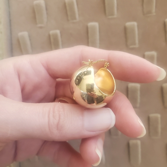 COPY - Women's gold earrings - Picture 4 of 4